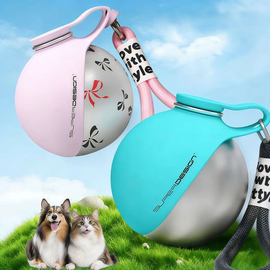 2-in-1 Portable Dog Water Bottle and Food Container